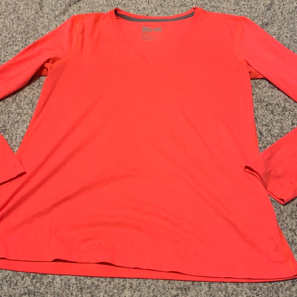 Nike V Neck Long Sleeve T